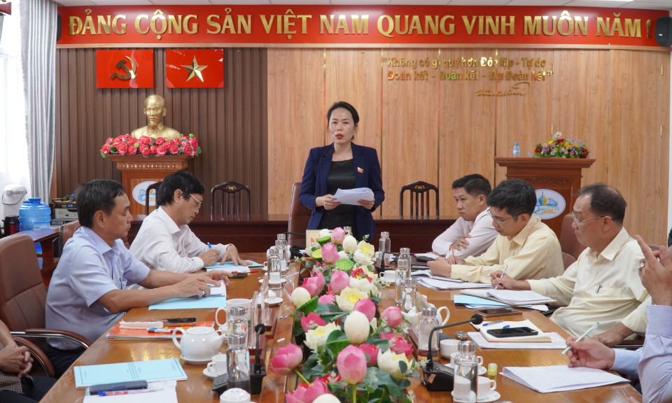 HĐND tỉnh giám sát thực hành tiết kiệm, chống lãng phí tại Sở Giao thông Vận tải