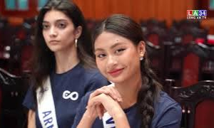 Đoàn thí sinh Miss Cosmo International 2024 chào xã giao lãnh đạo tỉnh Long An