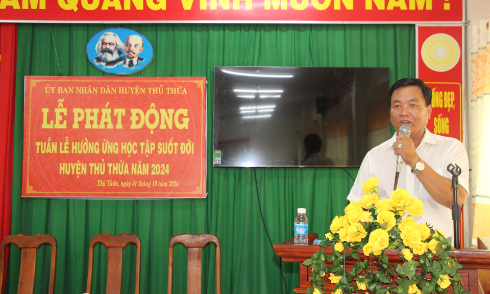 Thủ Thừa phát động tuần lễ học tập suốt đời năm 2024