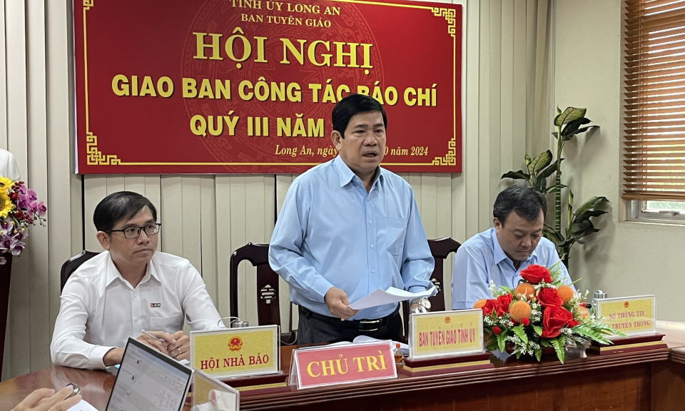 Hội nghị giao ban công tác báo chí quý III/2024