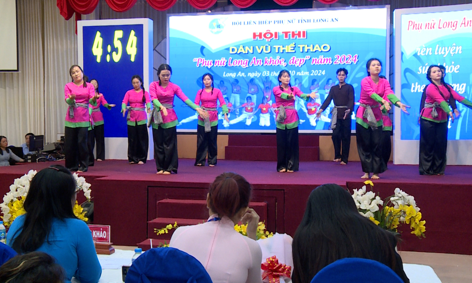 Hội thi Dân vũ thể thao “ Phụ nữ Long An khỏe, đẹp” năm 2024