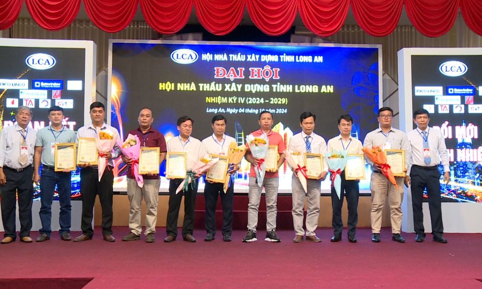 Đại hội Hội Nhà thầu Xây dựng tỉnh Long An nhiệm kỳ IV năm 2024 - 2029