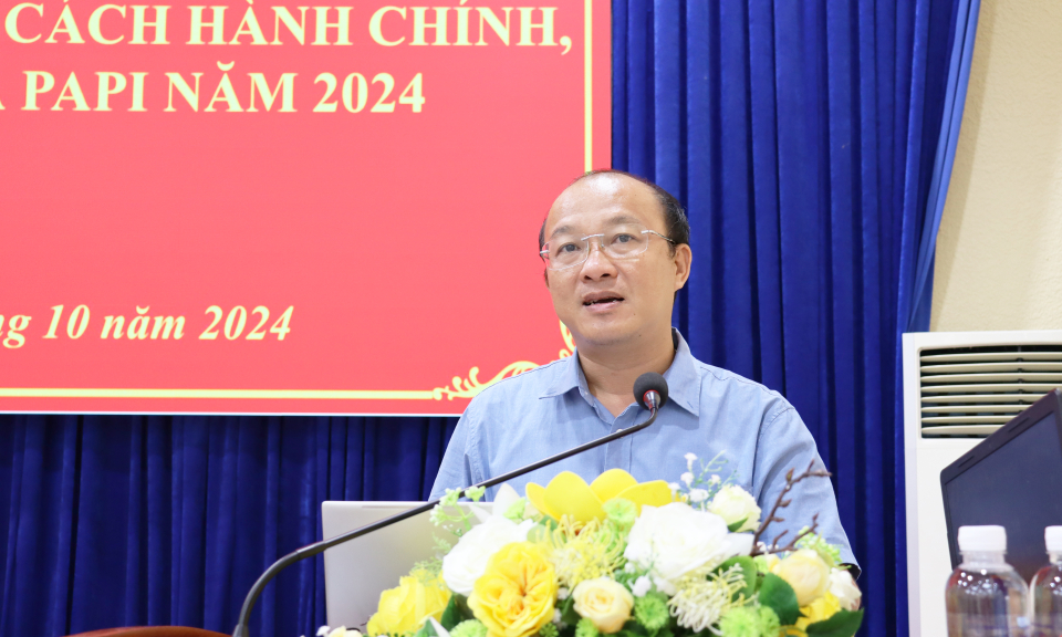 Cần Giuộc tập huấn công tác cải cách hành chính, chỉ số SIPAS và PAPI