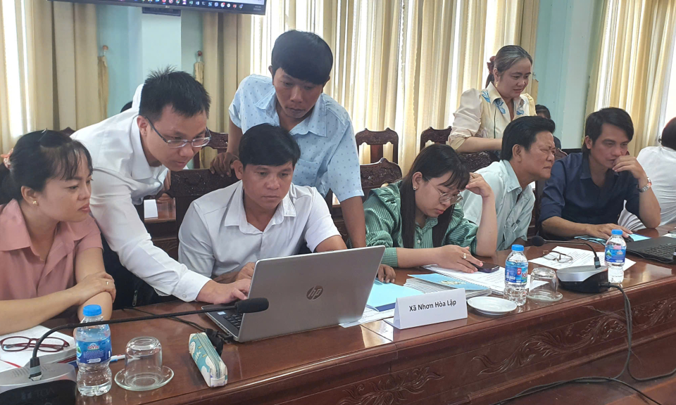 Huyện Tân Thạnh hướng dẫn sử dụng hệ thống thông tin nguồn của tỉnh