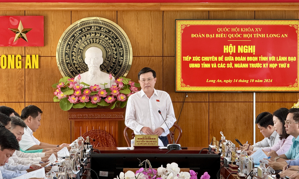 Tiếp xúc chuyên đề giữa Đoàn ĐBQH tỉnh với UBND tỉnh và các sở, ngành 