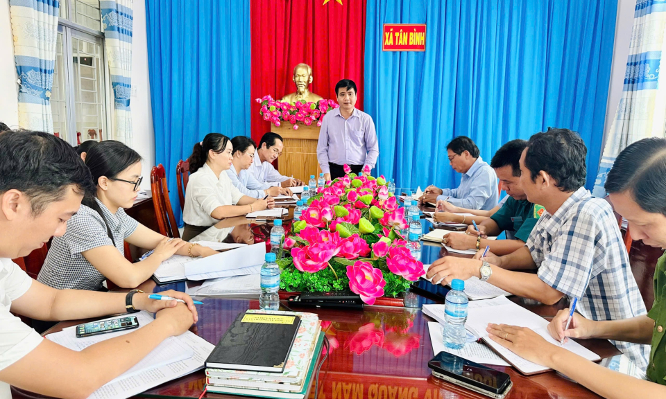 Tân Trụ: Kiểm tra công tác chuẩn bị  Đại hội Đảng bộ cơ sở 