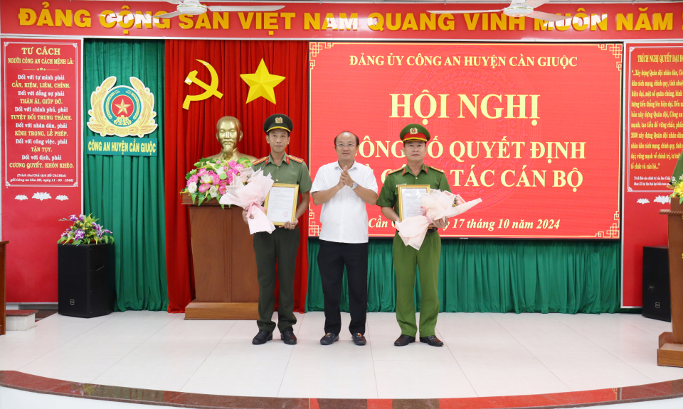 Công an huyện Cần Giuộc sơ kết 9 tháng năm 2024