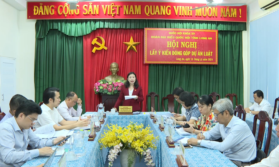Đoàn Đại biểu Quốc hội tỉnh lấy ý kiến đóng góp các Dự án Luật