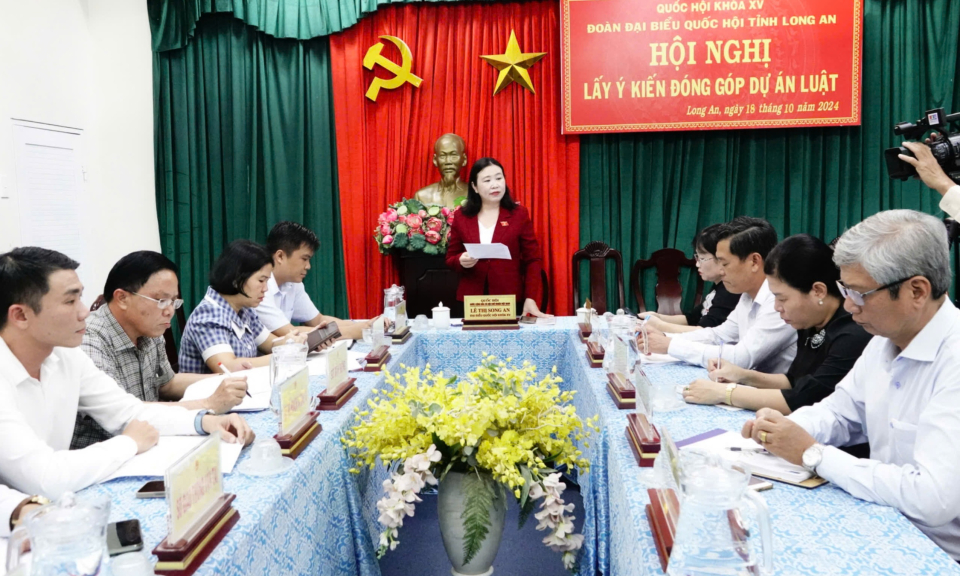 Long An đóng góp ý kiến cho các dự án Luật trước Kỳ họp thứ 8, Quốc hội khoá 15