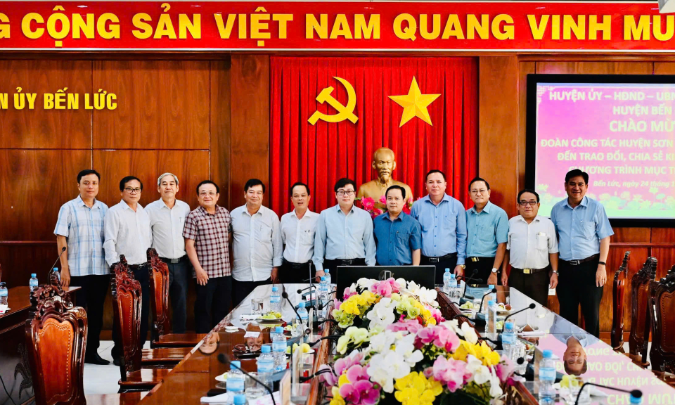 Bến Lức tiếp Đoàn công tác huyện Sơn Hòa tỉnh Phú Yên