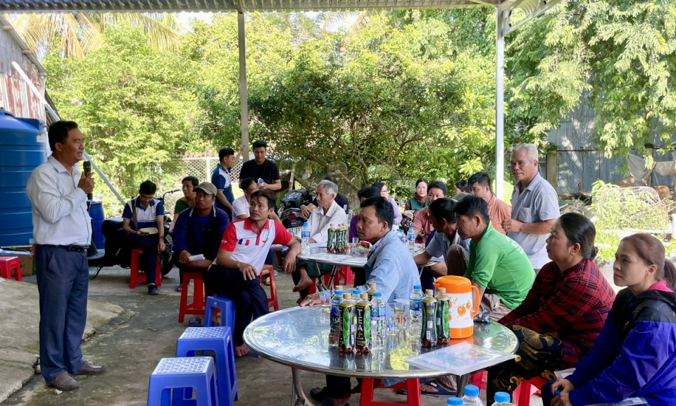 Tỉnh tập huấn mô hình điểm sản xuất lúa theo hướng VietGAP tại Tân Hưng