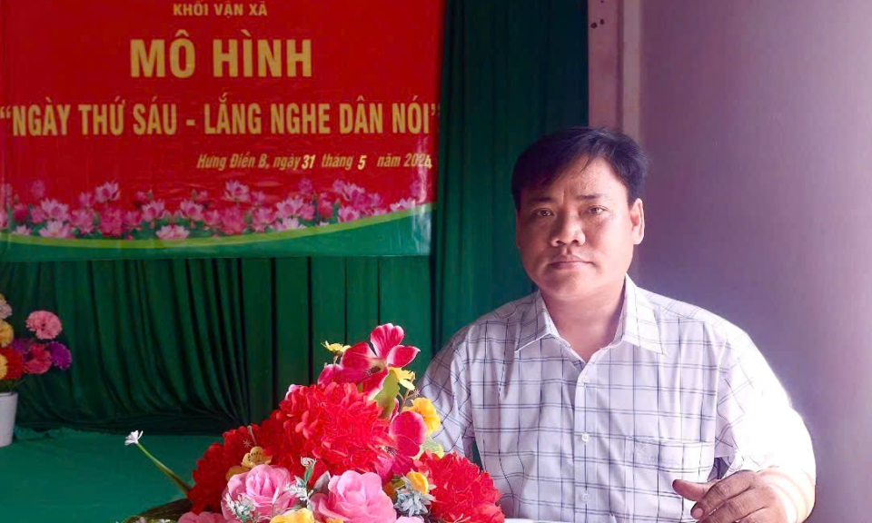 Xã Hưng Điền B: Hiệu quả mô hình “Ngày Thứ Sáu lắng nghe dân nói”
