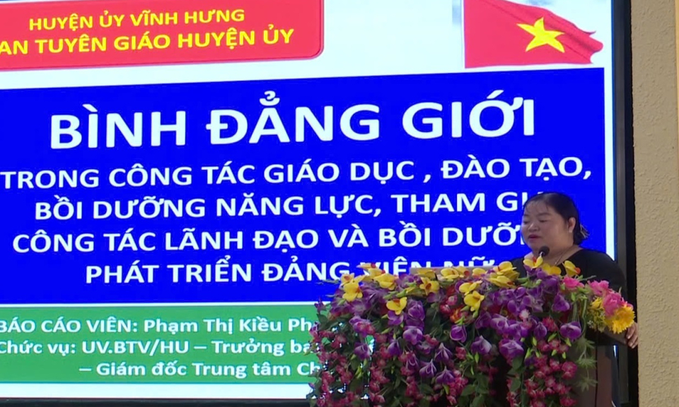 Vĩnh Hưng phát động tháng hành động vì bình đẳng giới 