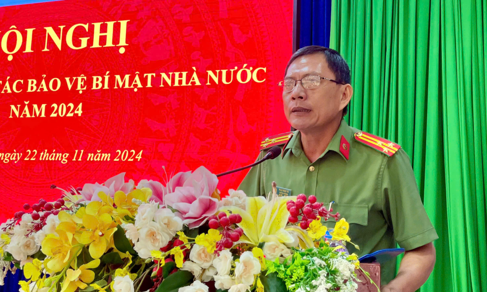 Tân Hưng tập huấn công tác bảo vệ bí mật Nhà nước