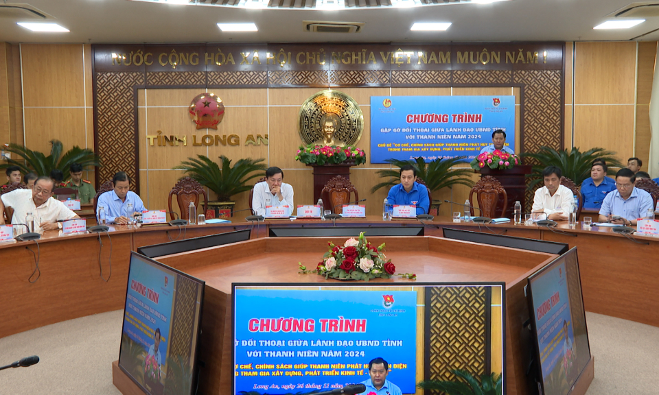 Chương trình gặp gỡ, đối thoại giữa lãnh đạo UBND tỉnh với thanh niên năm 2024