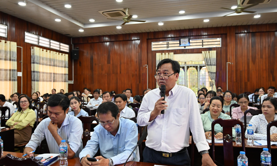 Bến Lức tập huấn, triển khai các quy về kê khai, kiểm soát tài sản, thu nhập