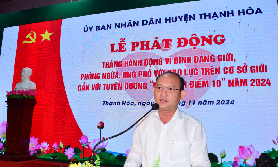 Thạnh Hóa phát động Tháng hành động vì bình đẳng giới năm 2024