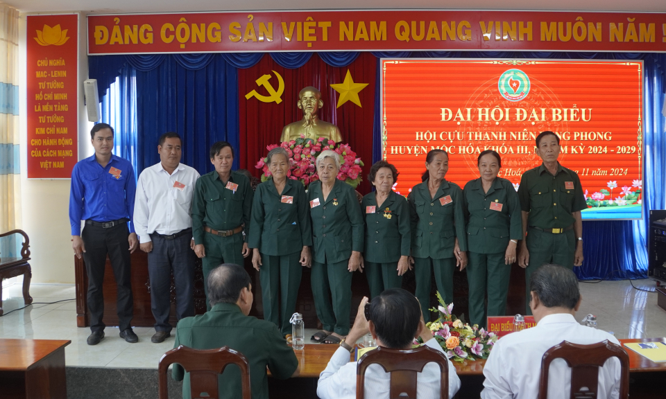 Đại hội đại biểu Hội Cựu Thanh niên xung phong huyện Mộc Hóa nhiệm kỳ 2024 - 2029