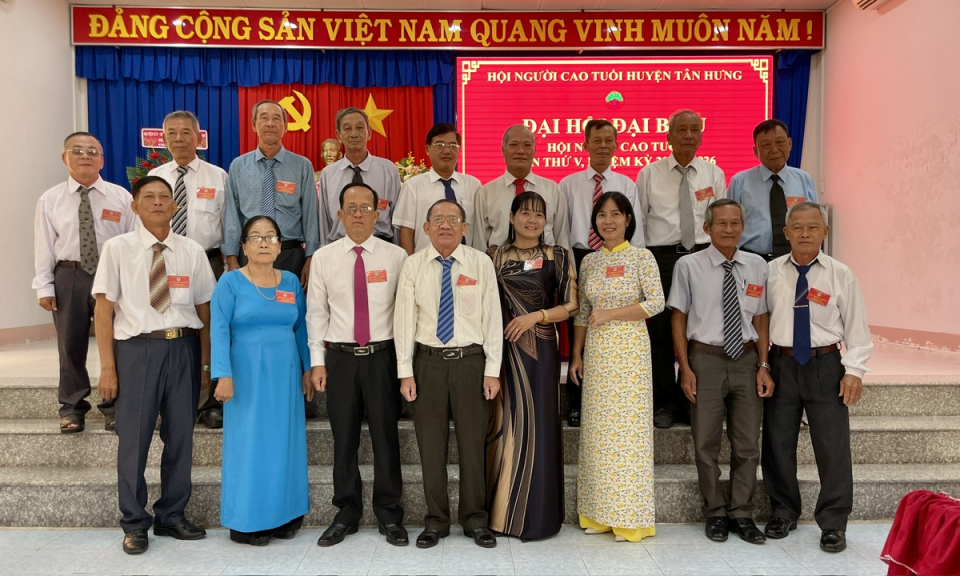 Tân Hưng: Đại hội Đại biểu Hội Người cao tuổi, nhiệm kỳ 2021 - 2026