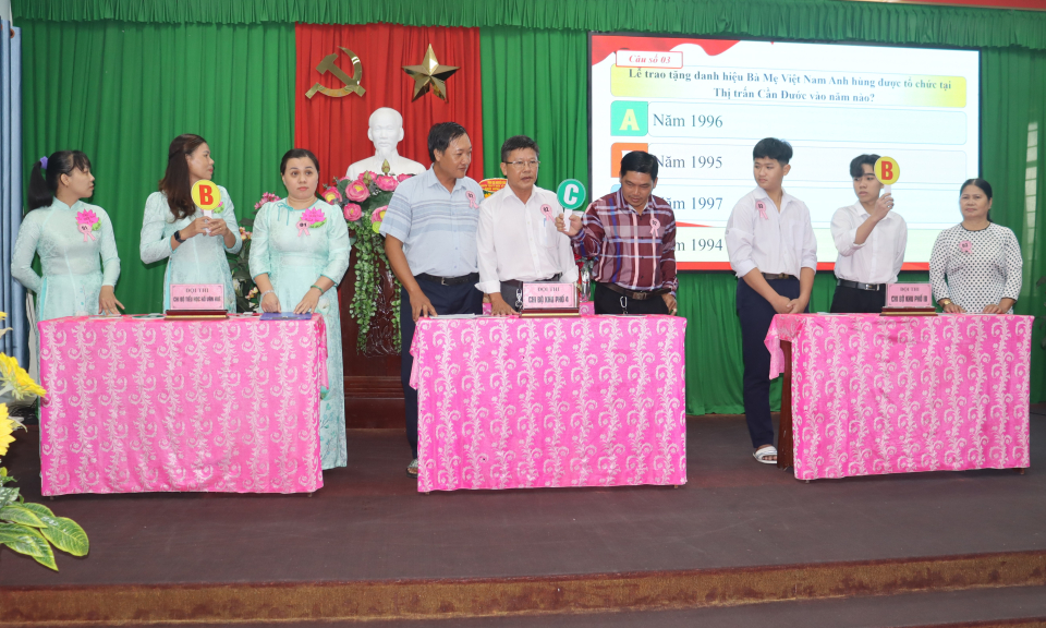 Thị trấn Cần Đước tổ chức Hội thi tìm hiểu lịch sử truyền thống