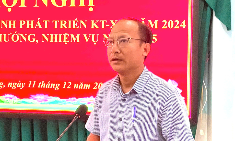Tân Hưng đánh giá tình hình phát triển kinh tế - xã hội năm 2024