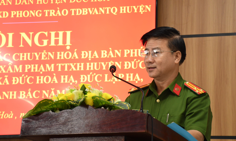 Đức Hòa tổng kết công tác chuyển hóa địa bàn phức tạp về trật tự xã hội