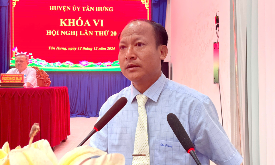 Tân Hưng thực hiện đạt và vượt 17/18 chỉ tiêu Nghị quyết năm 2024