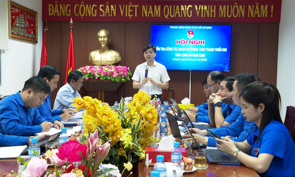 Kiểm tra Công tác Đoàn và phong trào Thanh thiếu nhi tỉnh Long An