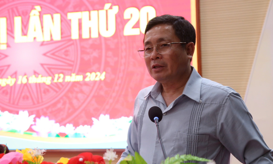 Tân Thạnh hội nghị Ban Chấp hành Đảng bộ huyện khóa X, lần thứ 20