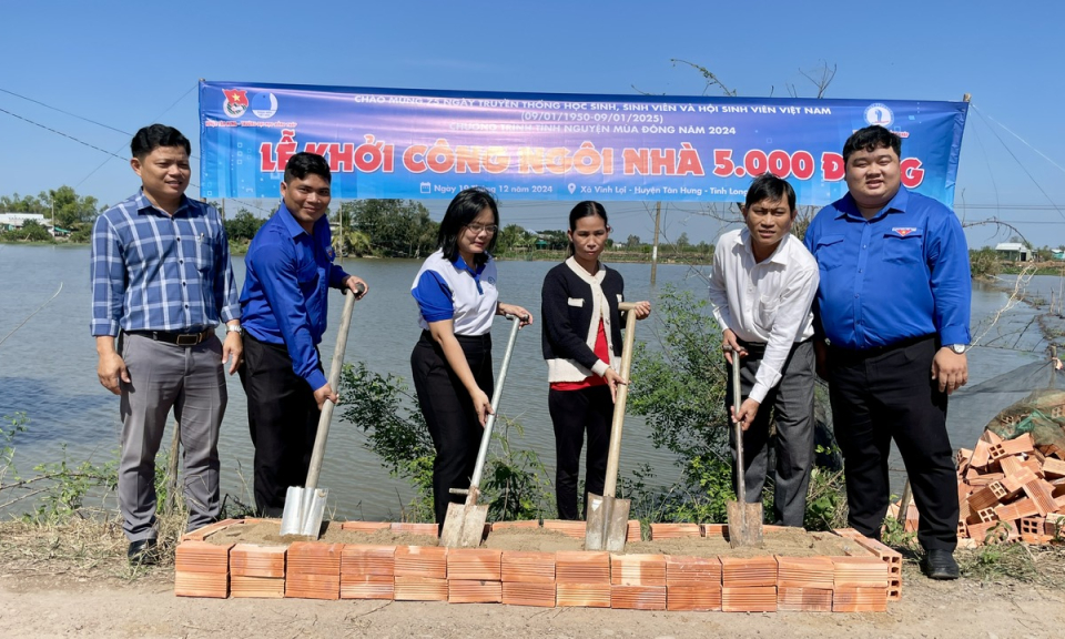 Tân Hưng khởi công “Ngôi nhà 5.000 đồng”