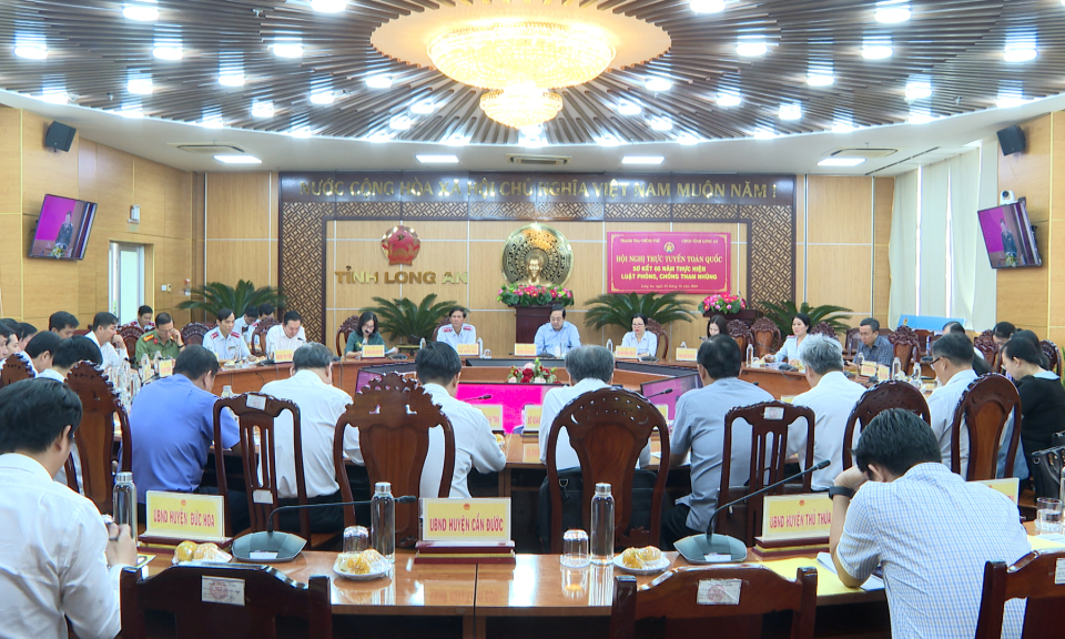 Hội nghị trực tuyến toàn quốc sơ kết 5 năm thực hiện Luật phòng, chống tham nhũng