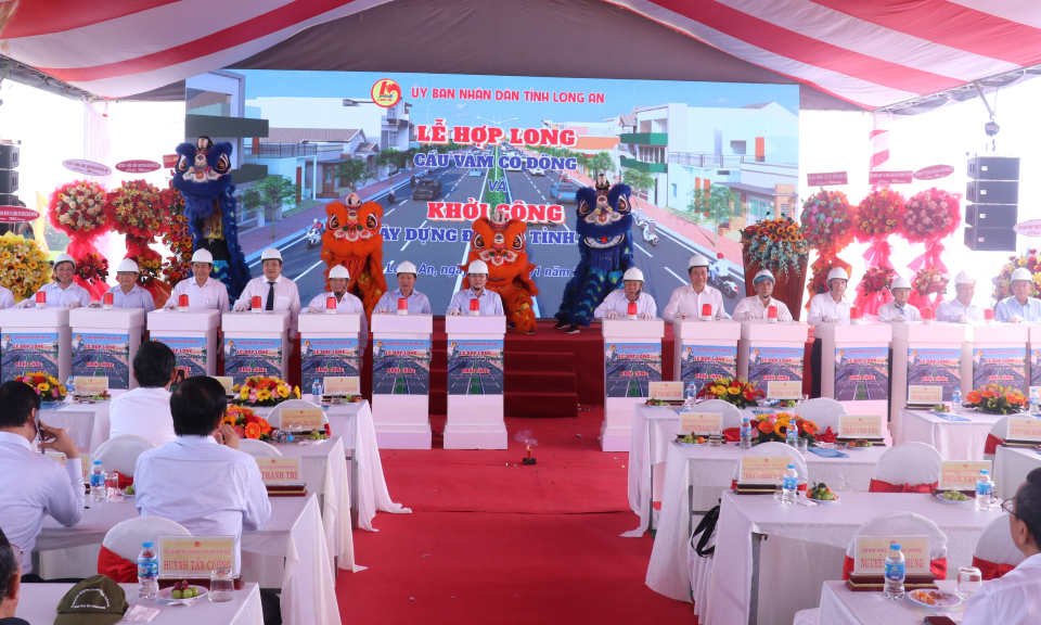 Long An khởi công xây dựng đường tỉnh 822B hơn 918 tỷ đồng