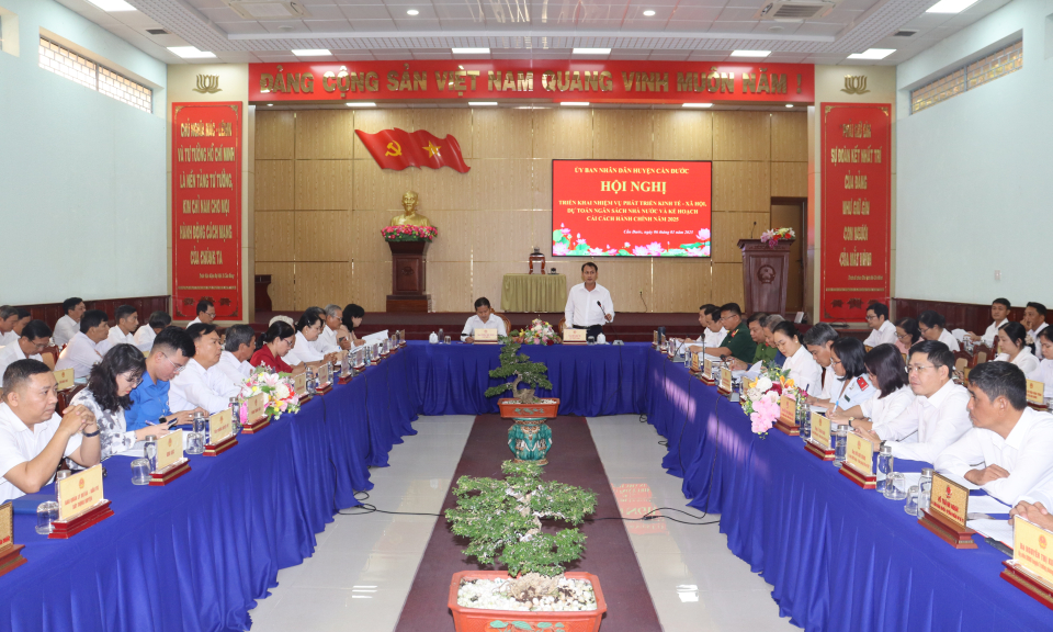 Cần Đước triển khai nhiệm vụ phát triển kinh tế - xã hội năm 2025