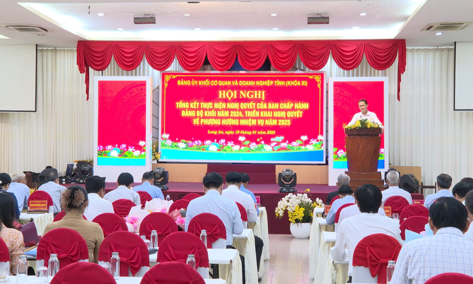 Đảng ủy Khối Cơ quan và Doanh nghiệp tỉnh tổng kết năm 2024