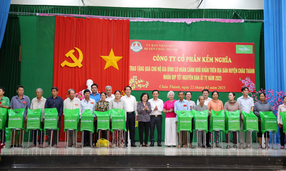 Châu Thành: Gần 24 tỷ đồng chăm lo Tết cho các đối tượng chính sách, hộ khó khăn