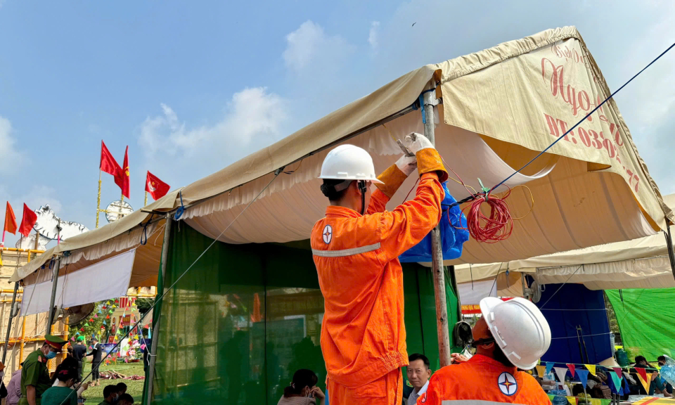 Công ty Điện lực Long An nổ lực đảm bảo cấp điện cho các sự kiện trọng điểm