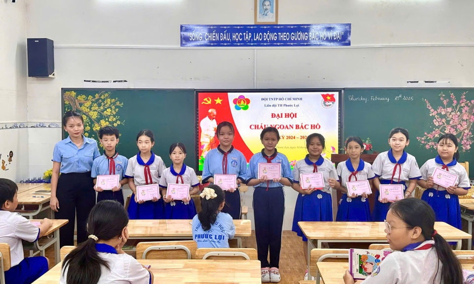 Bến Lức hoàn thành Đại hội cháu ngoan Bác Hồ cấp cơ sở