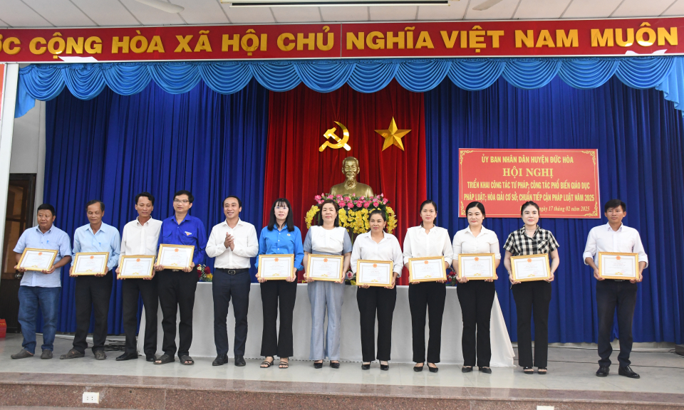 Đức Hòa triển khai công tác Tư pháp năm 2025