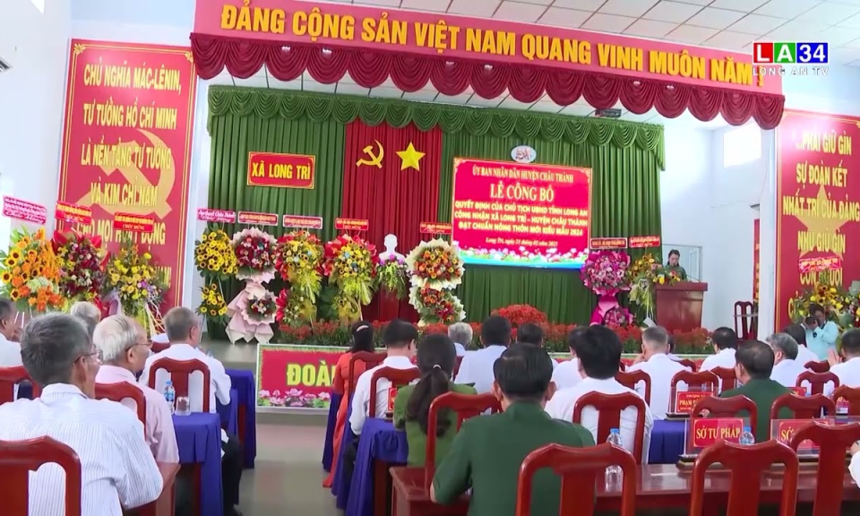 Châu Thành: Xã Long Trì đạt chuẩn nông thôn mới kiểu mẫu năm 2024