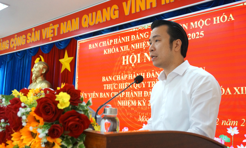 Mộc Hóa bổ sung ủy viên Ban chấp hành Đảng bộ huyện 