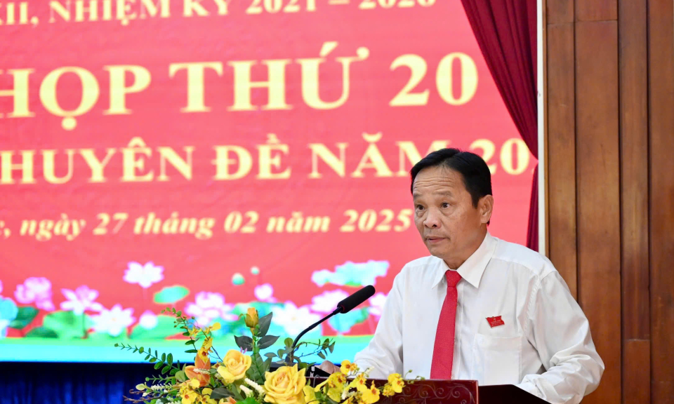 HĐND huyện Bến Lức tổ chức kỳ họp lần thứ 20 (kỳ họp chuyên đề năm 2025)