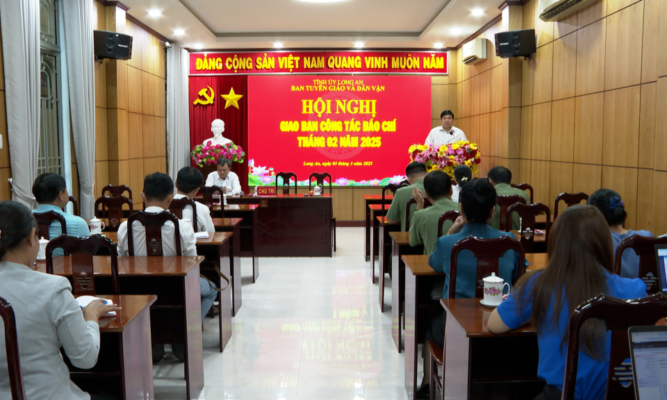 Hội nghị giao ban công tác báo chí tháng 2/2025