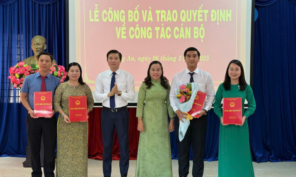 Sở Tài chính công bố vị trí lãnh đạo của các đơn vị chuyên môn