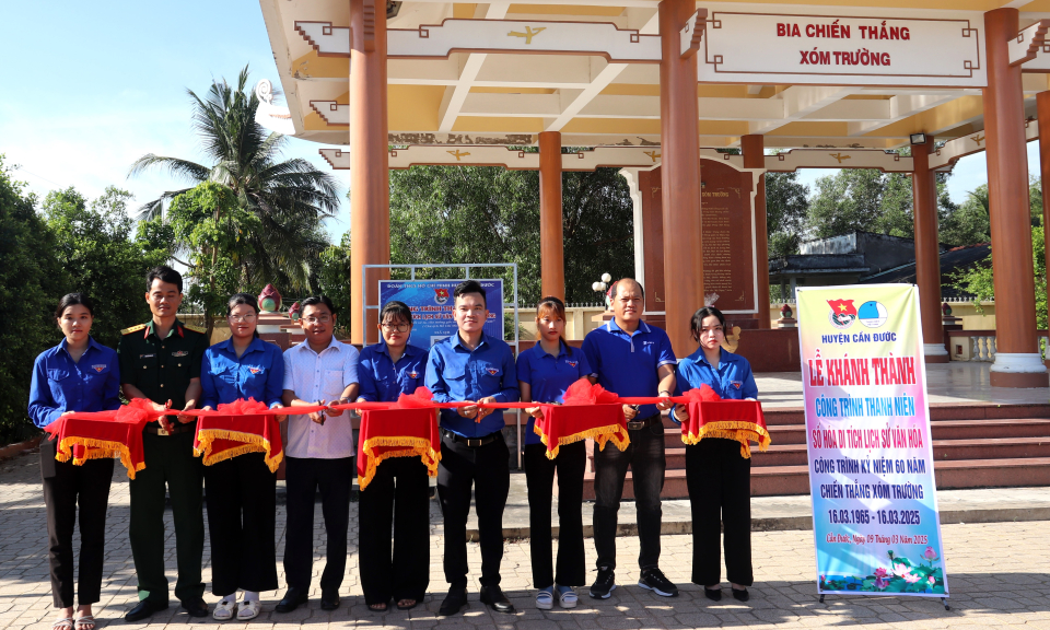 Cần Đước khánh thành công trình số hóa di tích lịch sử chiến thắng Xóm Trường