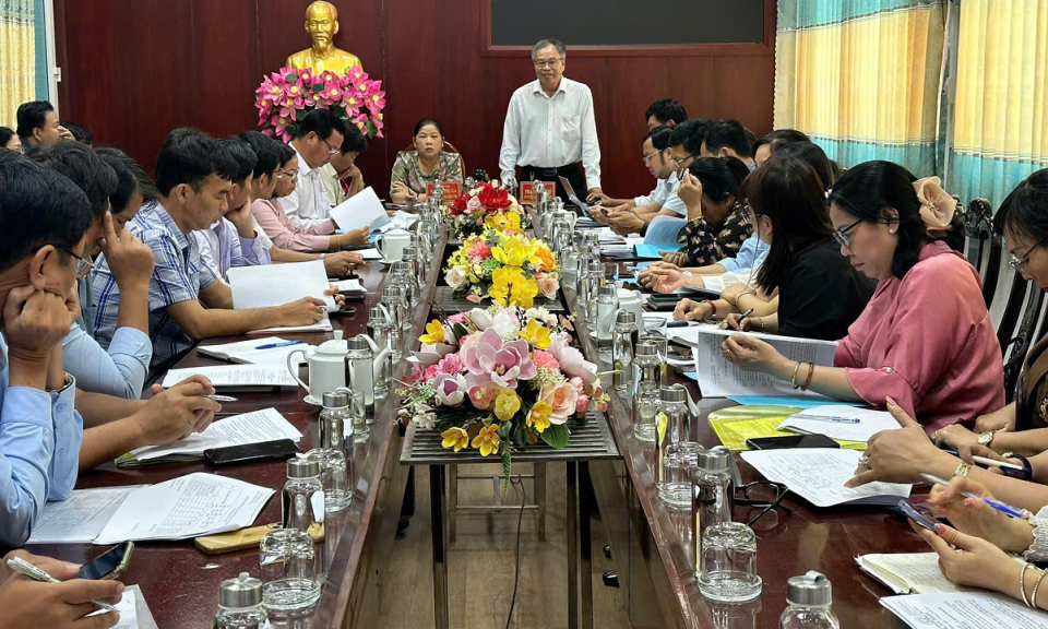 Kiến Tường khảo sát nhu cầu đầu tư cơ sở vật chất trường học giai đoạn 2026 - 2030