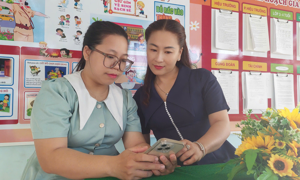 Ngành giáo dục và đào tạo thành phố Tân An tham gia thanh toán không dùng tiền mặt