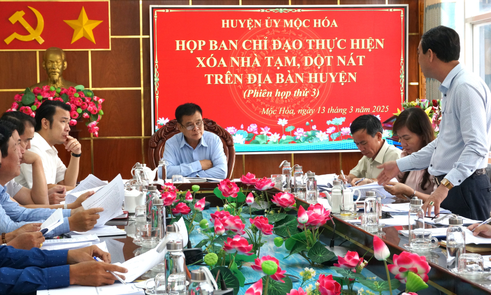 Mộc Hoá thực hiện xoá nhà tạm, nhà dột nát 