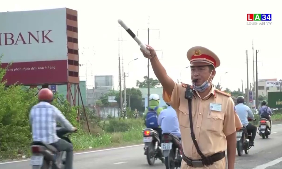 Long An tăng cường bảo đảm trật tự, an toàn giao thông