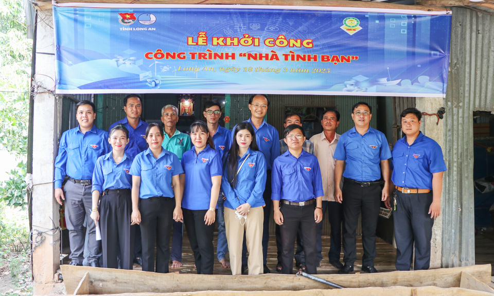 Mộc Hóa khởi công xây dựng Nhà tình bạn 