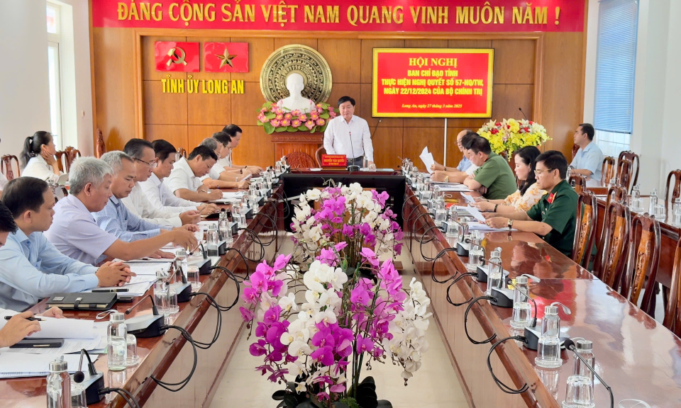 Hội nghị BCĐ tỉnh thực hiện Nghị quyết số 57 của Bộ Chính trị
